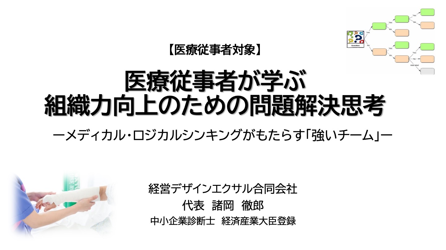 医療従事者が学ぶ組織力向上のための問題解決思考
